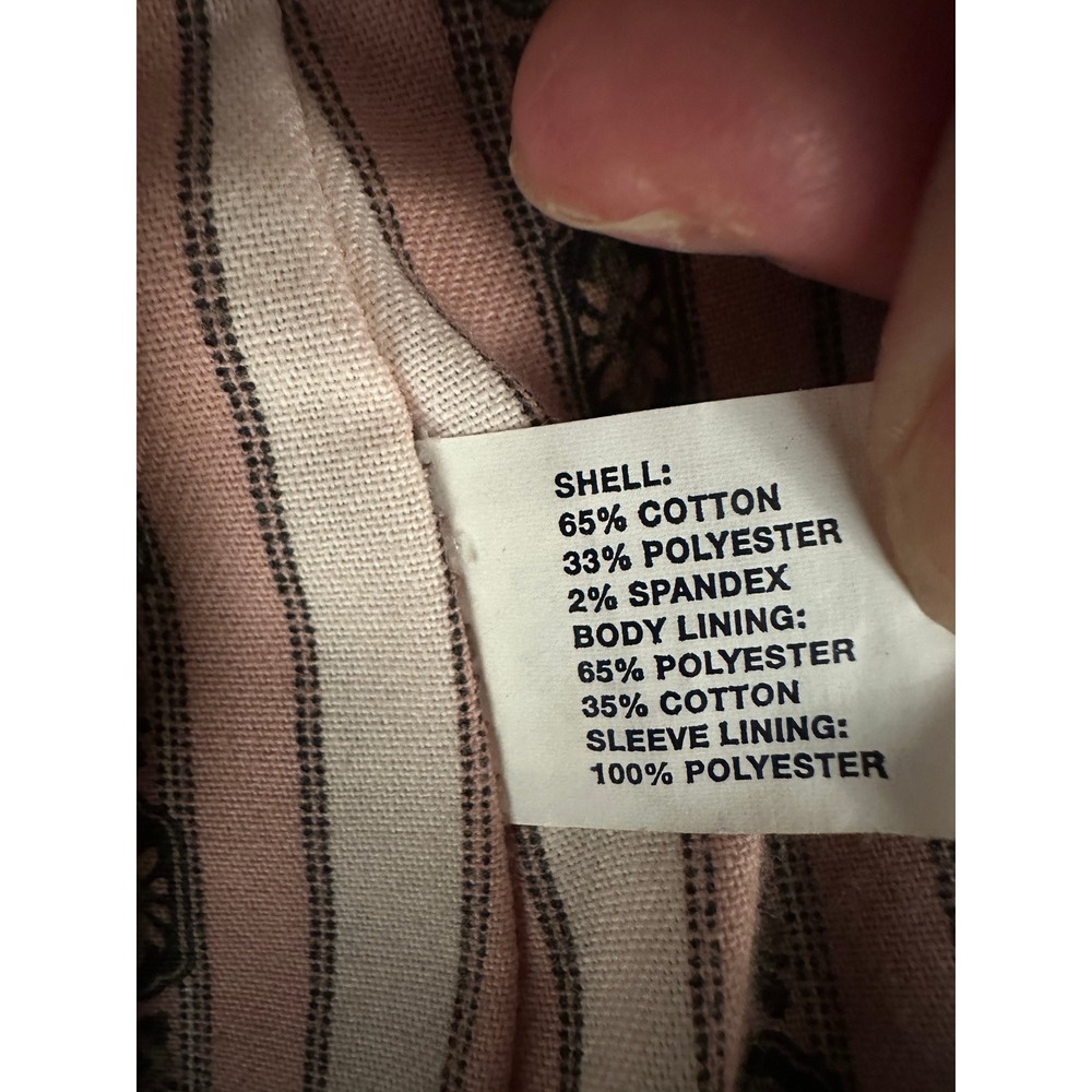 Gap Stretch Pink Corduroy Blazer Jacket Womens 4 Two Button Tailored - Picture 4 of 5